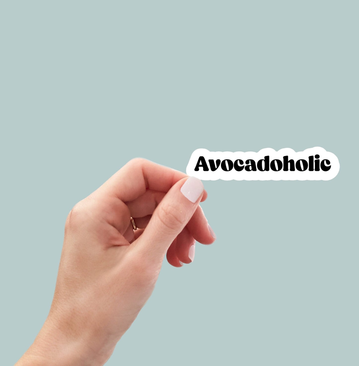 Avocadoholic sticker, funny sticker, laptop sticker, water bottle sticker, funny sticker, decal, avocado