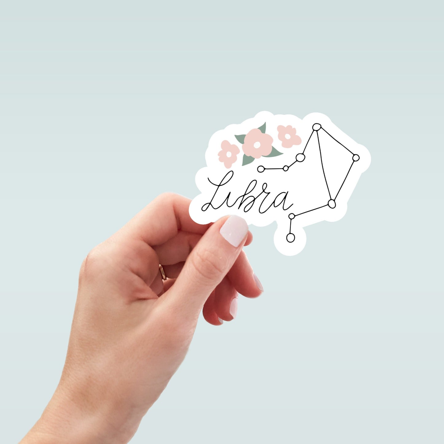 Celestial Libra sticker, Libra zodiac sticker, astrology sticker, zodiac sticker, star signs, laptop stickers, funny stickers, water bottle