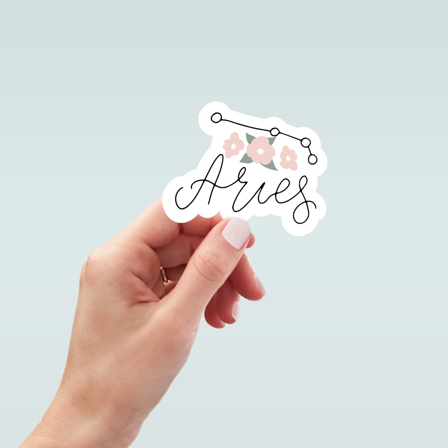 Celestial Aries sticker, Aries zodiac, astrology sticker, zodiac sticker, star signs, laptop stickers, funny stickers, water bottle sticker