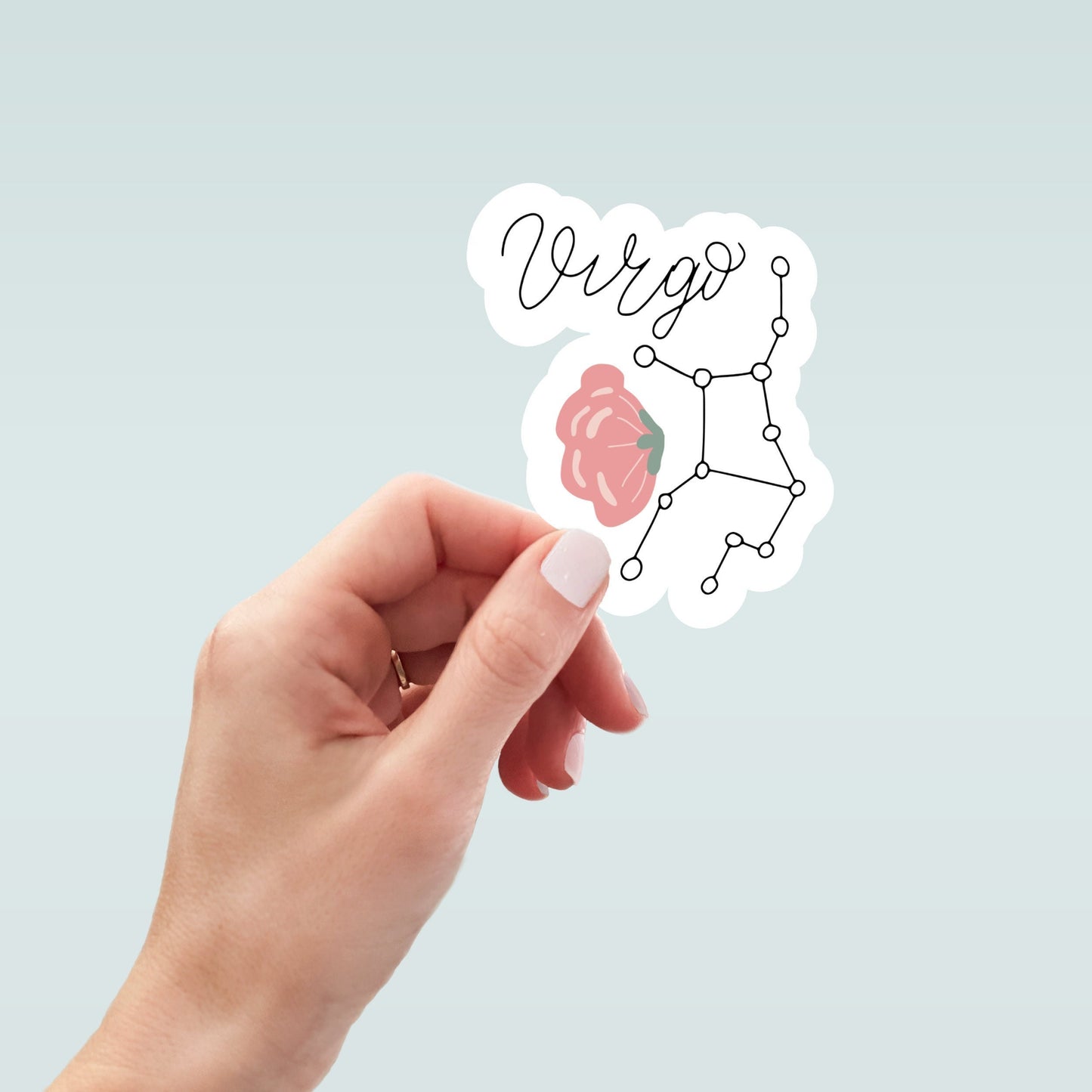 Celestial Virgo sticker, Virgo zodiac, astrology sticker, zodiac sticker, laptop stickers, funny stickers, water bottle sticker