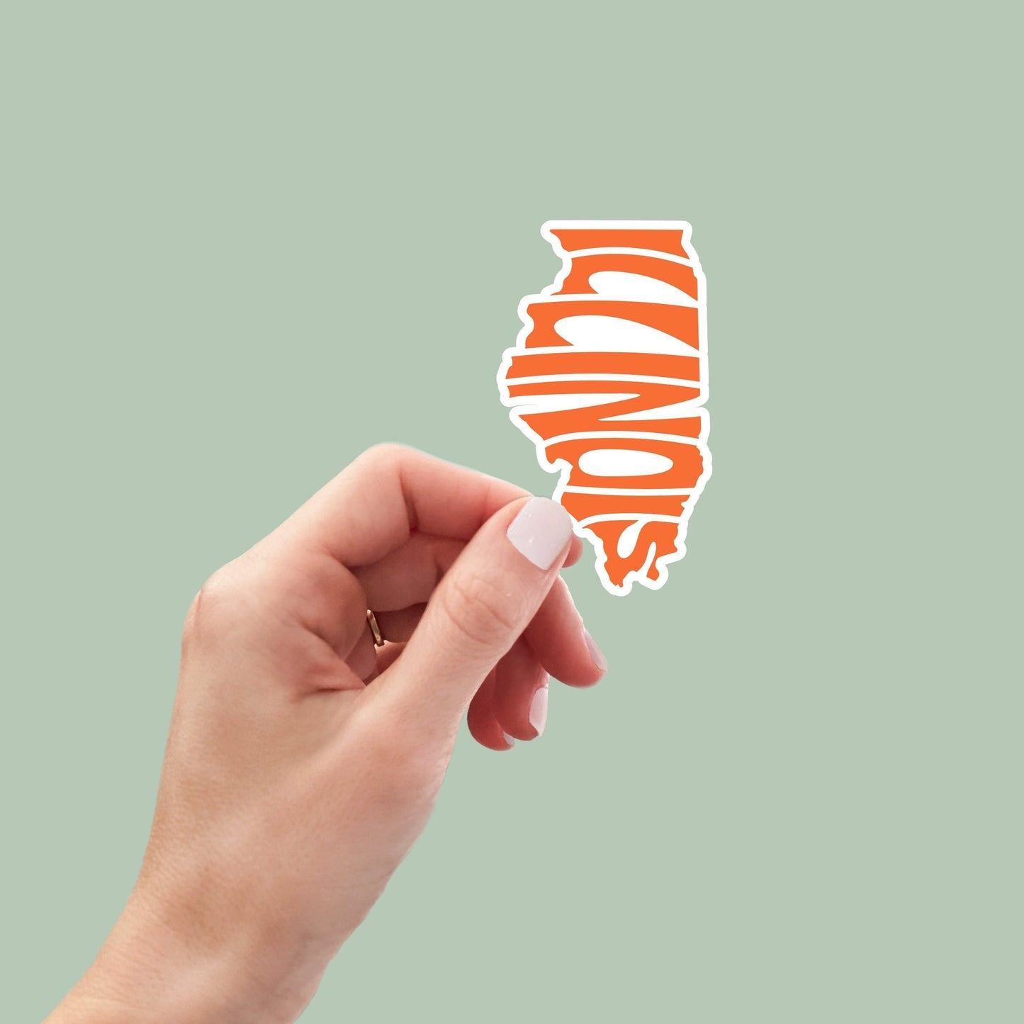 Illinois State Sticker, Illinois Decal, State Laptop Stickers, Waterproof Stickers, Aesthetic State Stickers, Computer Stickers