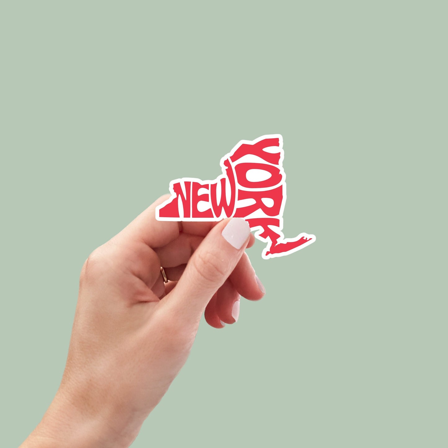 New York State Sticker, New York Decal, State Laptop Stickers, Waterproof Stickers, Aesthetic State Stickers, Computer Stickers