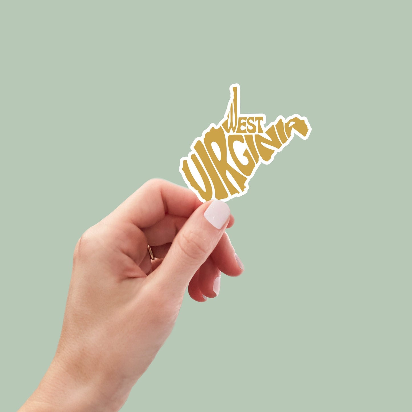 West Virginia State Sticker, West Virginia Decal, State Laptop Stickers, Waterproof Stickers, Aesthetic State Stickers, Computer Stickers