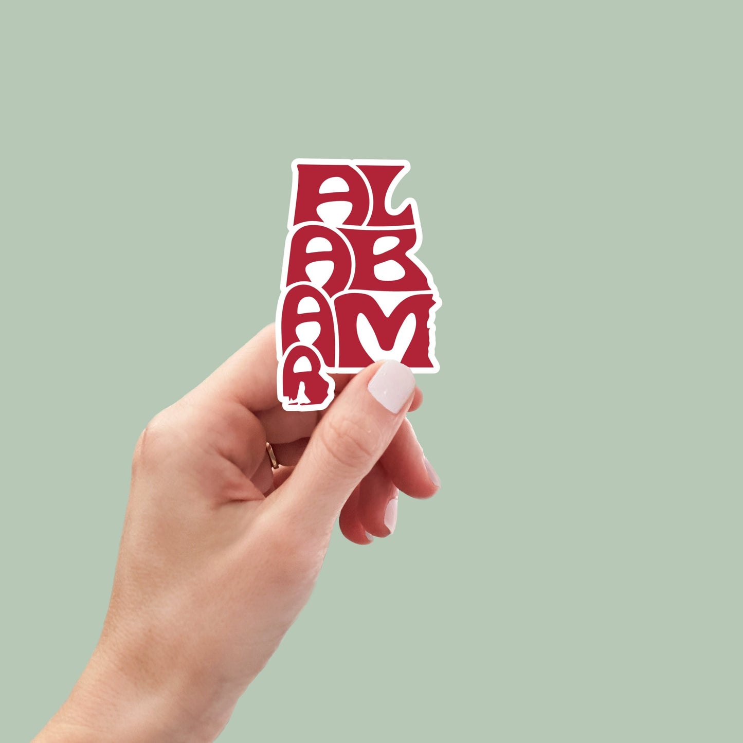 Alabama State Sticker, Alabama Decal, State Laptop Stickers, Waterproof Stickers, Aesthetic State Stickers, Computer Stickers