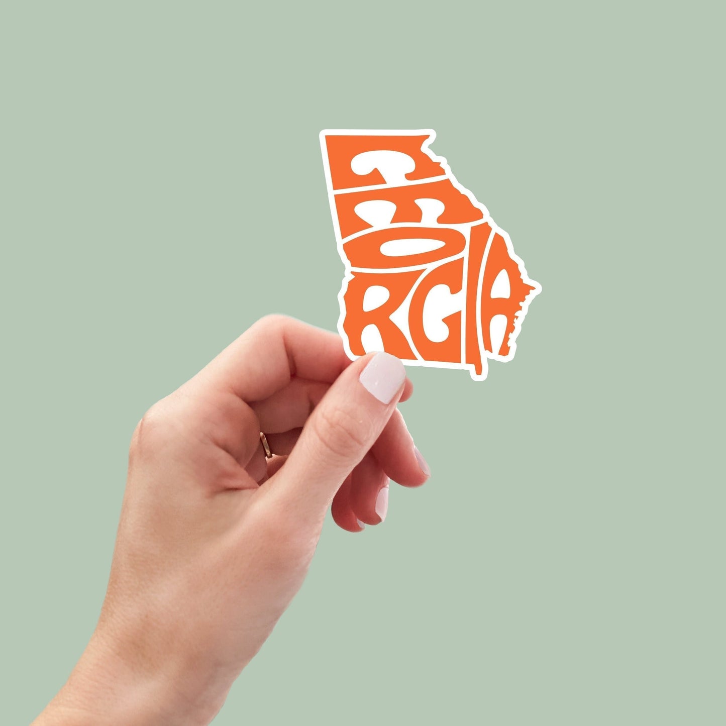 Georgia State Sticker, Georgia Decal, State Laptop Stickers, Waterproof Stickers, Aesthetic State Stickers, Computer Stickers