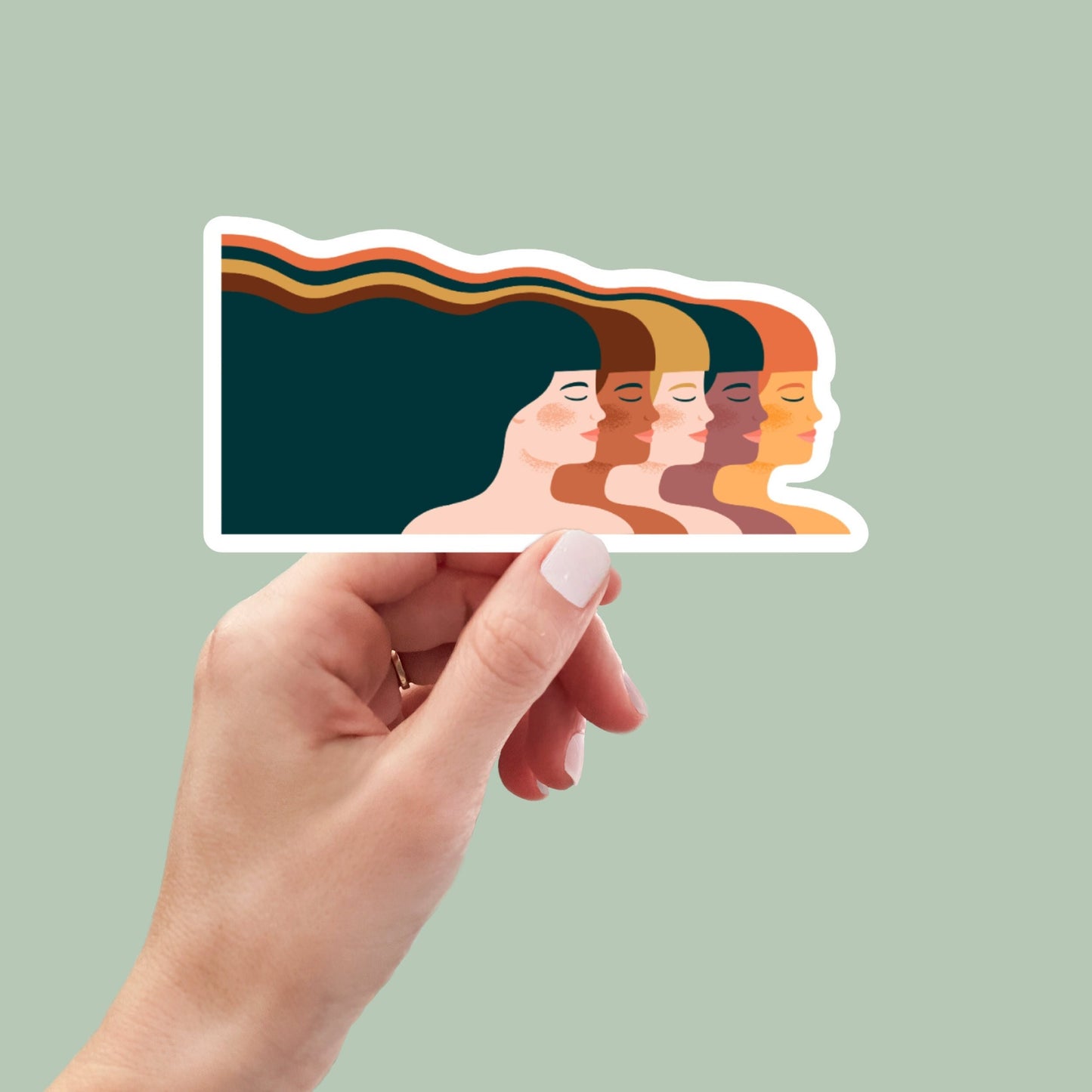 Girl Power sticker, women's rights sticker, feminist sticker, girl power sticker, laptop sticker, water bottle sticker, decals, aesthetic
