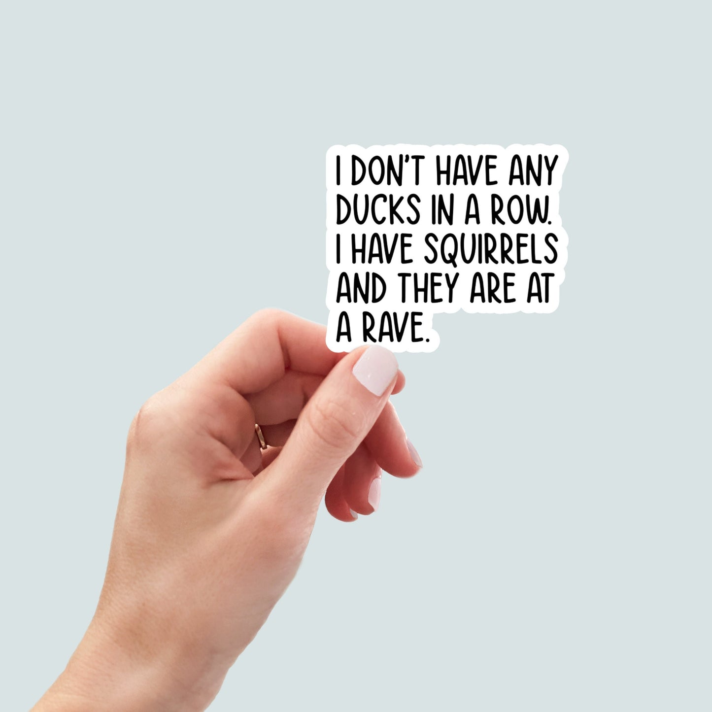 Ducks in a row, Funny Stickers, Sarcasm Stickers, Sarcastic Stickers, Yeti Stickers, Funny Laptop Sticker, Hydroflask Stickers, Funny Quotes