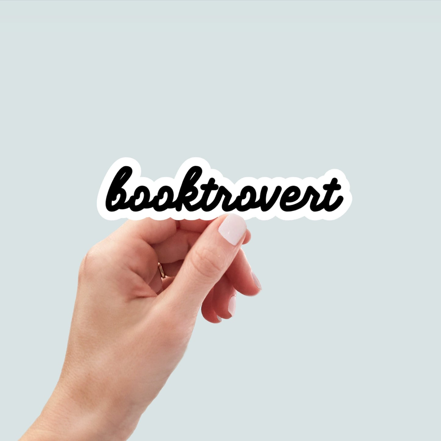 Booktrovert Sticker, book laptop decals, water bottle stickers, funny stickers, book stickers, planner stickers, introvert stickers, bookish