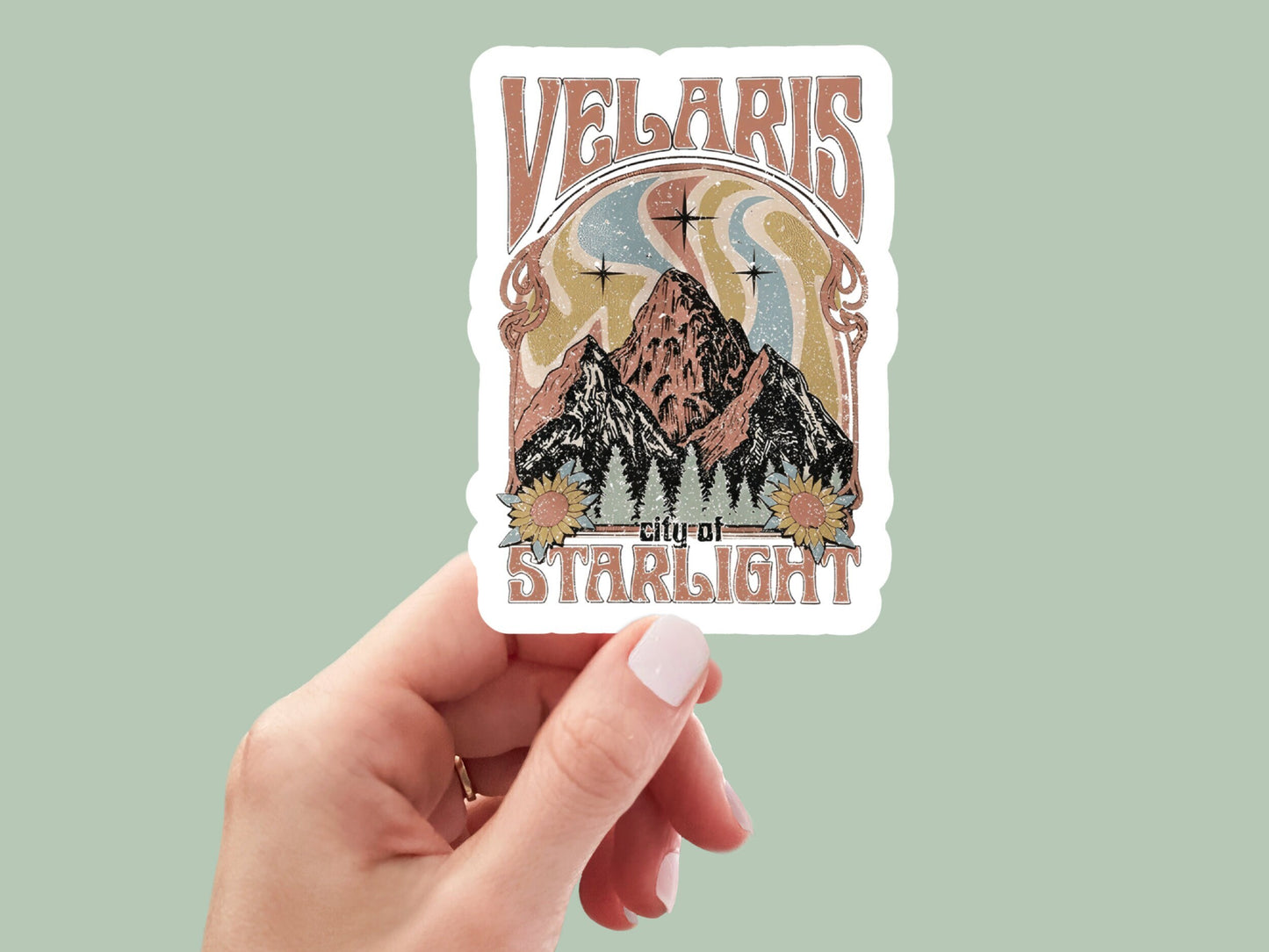 Velaris City of Starlight Vintage ACOTAR Inspired Waterproof Vinyl Sticker