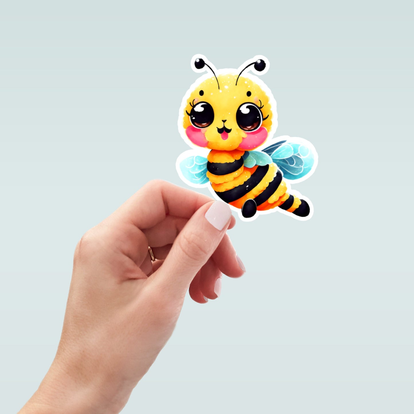 cute bee Sticker, Water Bottle Sticker, bee Stickers, bee Decal, Laptop Sticker, Funny Stickers, Best Friend Gift