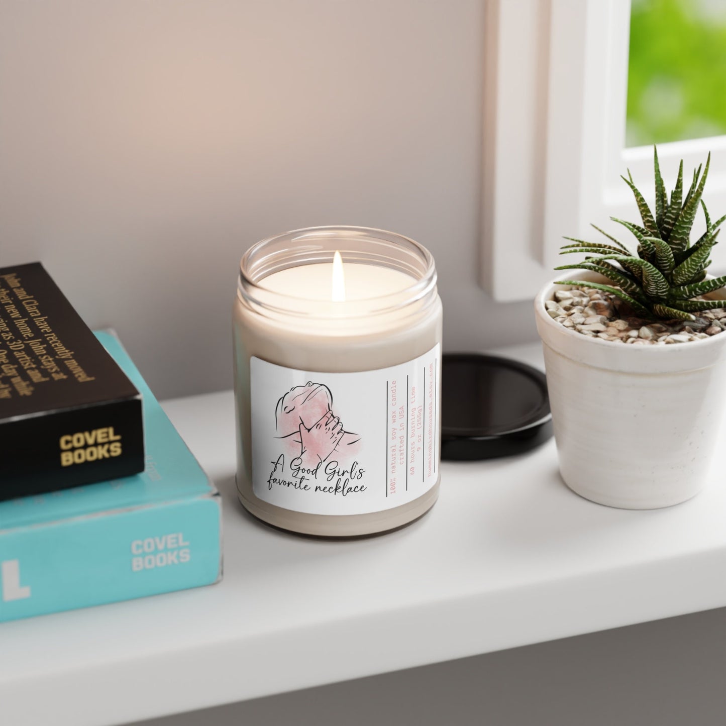 good girl necklace smut bookish inspired candle, funny candle, funny gift, soy candle, Mom Gift, BFF Gift, Gift for Her, dark romance gift