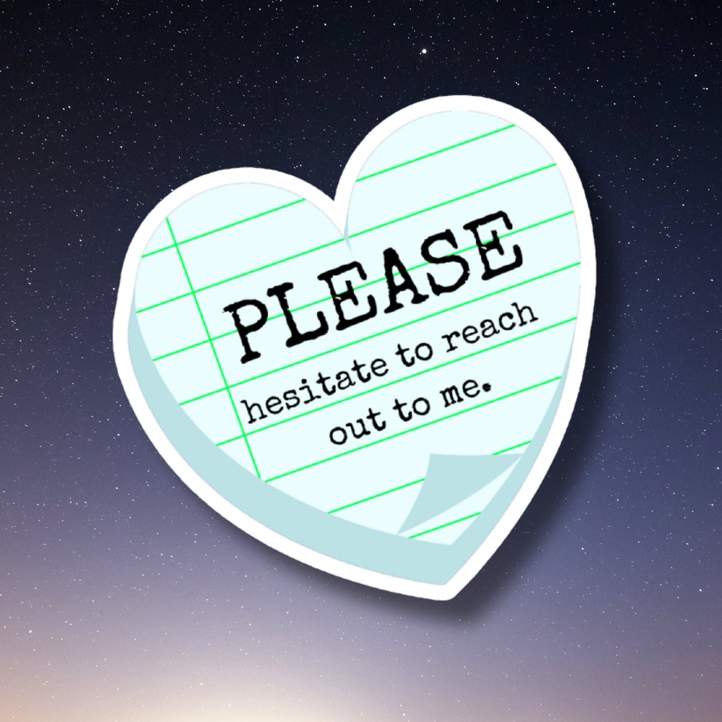 Please Hesitate To Reach Out Funny Stickers, Sarcasm Stickers, Sarcastic Stickers, Meme Stickers, Laptop Stickers, Waterproof Decal