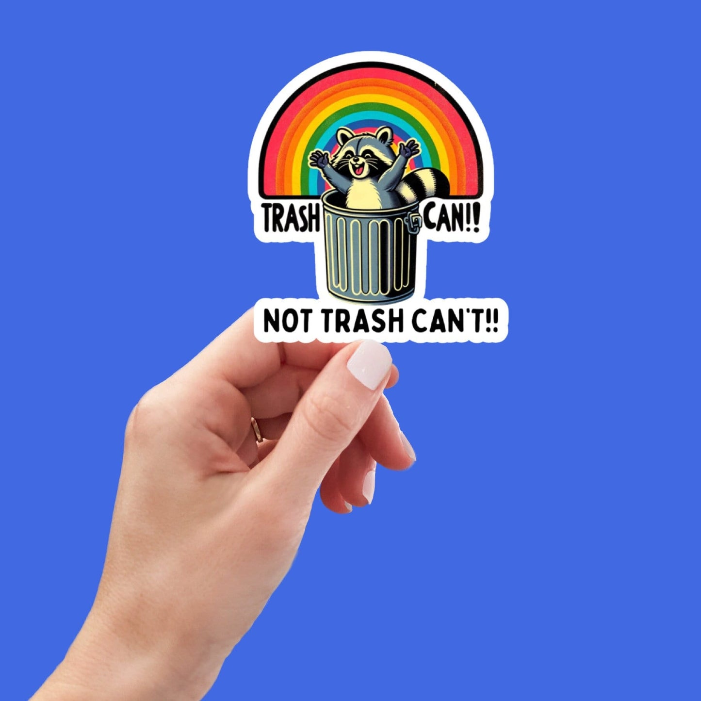 trash can raccoon, Funny Stickers, Sarcasm Stickers, Sarcastic Stickers, Funny Laptop Sticker, water bottle Stickers, Funny Quotes