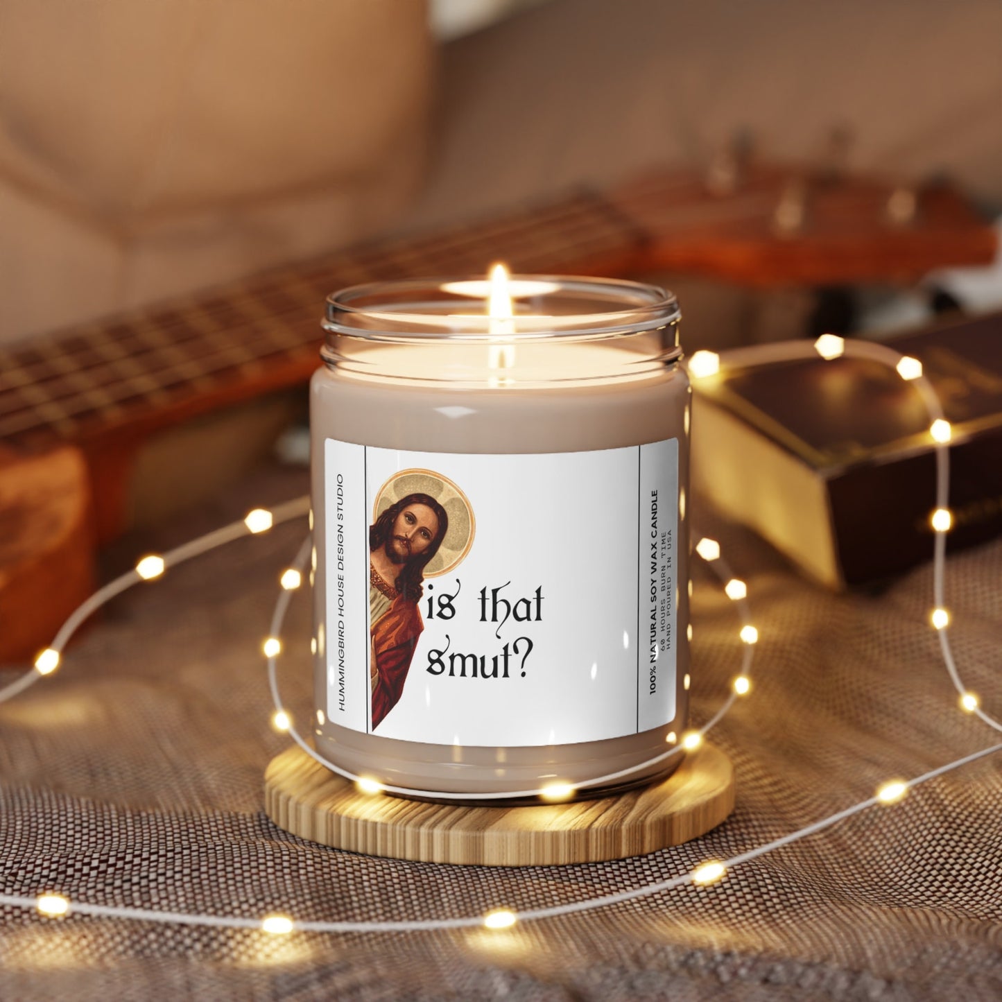 peeking Jesus smut bookish inspired candle, funny candle, funny gift, soy candle, Mom Gift, BFF Gift, Gift for Her, romance gift