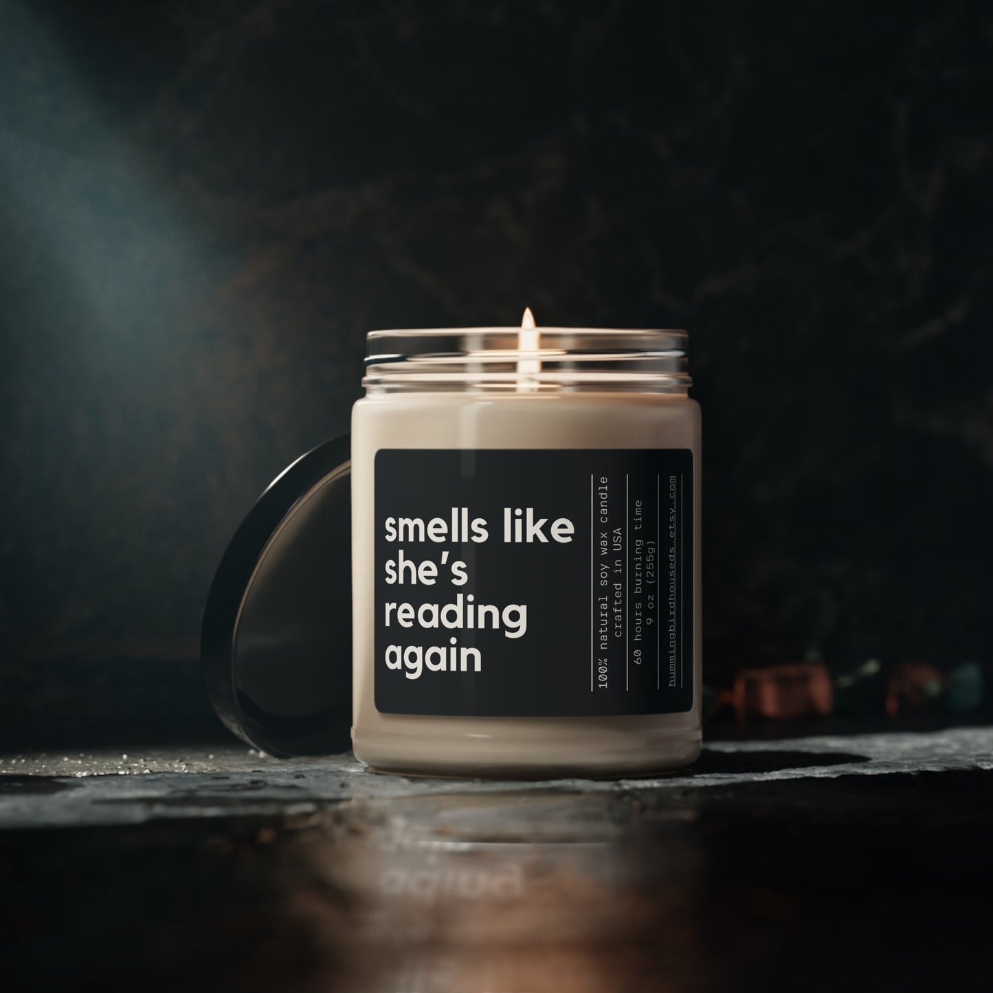 Personalized Reader Gift Funny Candle Birthday Gifts for Her Book Lover Bookstore Library Custom Gift for Friend Avid Reader Bookworm Gift