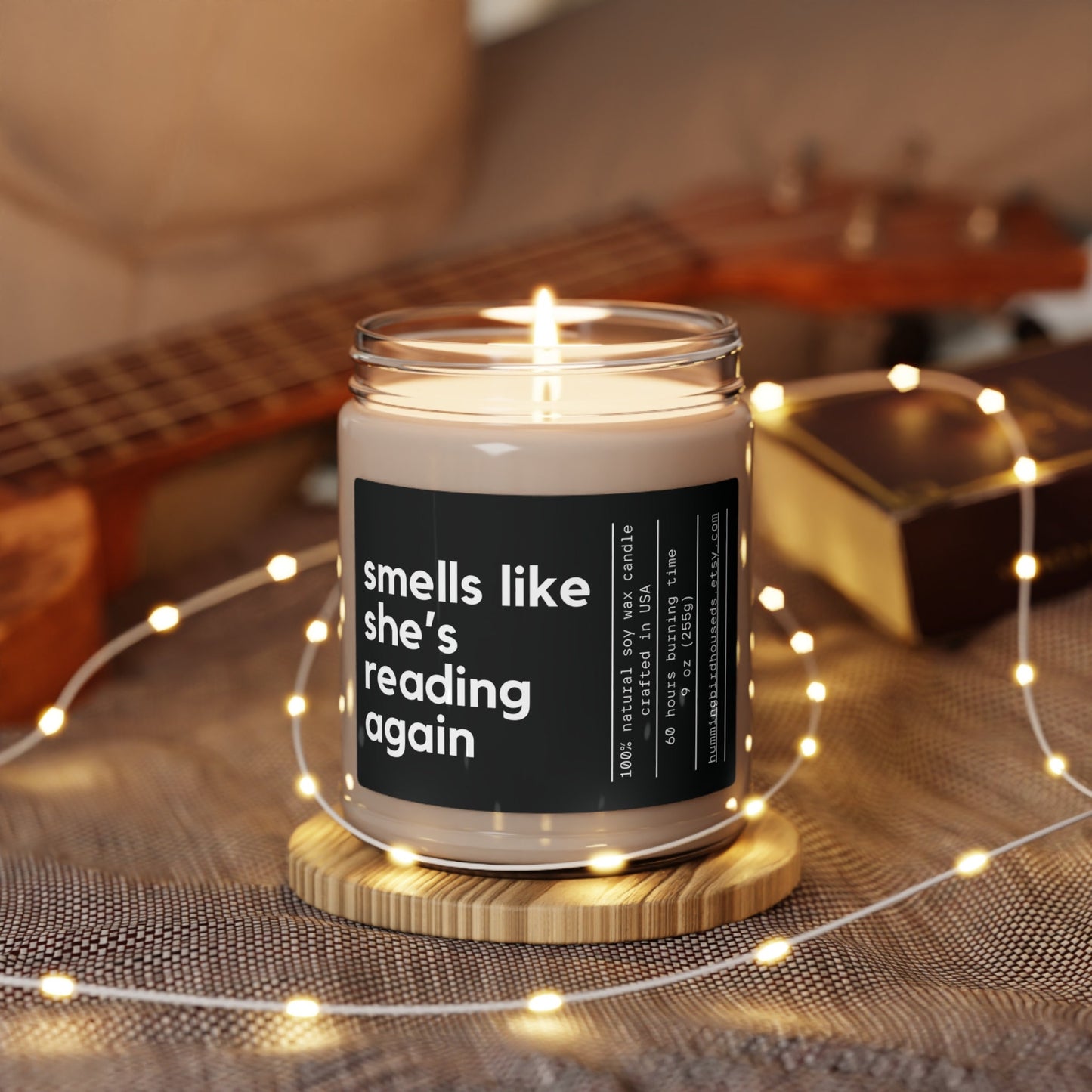 Personalized Reader Gift Funny Candle Birthday Gifts for Her Book Lover Bookstore Library Custom Gift for Friend Avid Reader Bookworm Gift