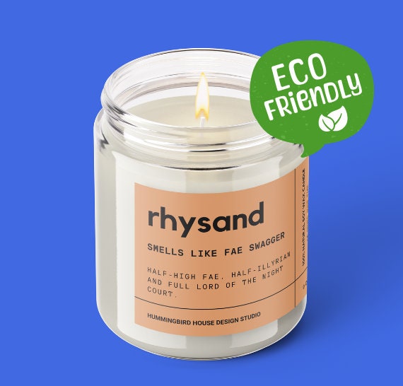 Rhysand inspired candle, Sarah J Maas A Court of Thorns And Roses, bookish candle, ACOTAR fan gift