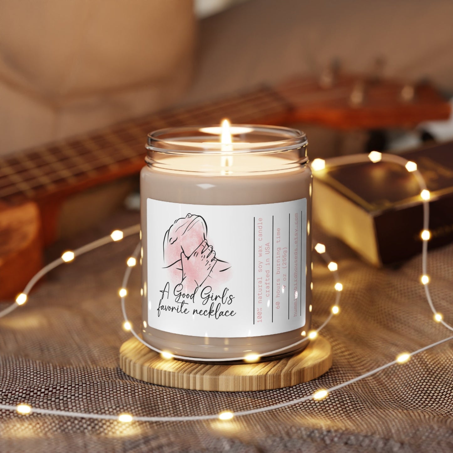 good girl necklace smut bookish inspired candle, funny candle, funny gift, soy candle, Mom Gift, BFF Gift, Gift for Her, dark romance gift
