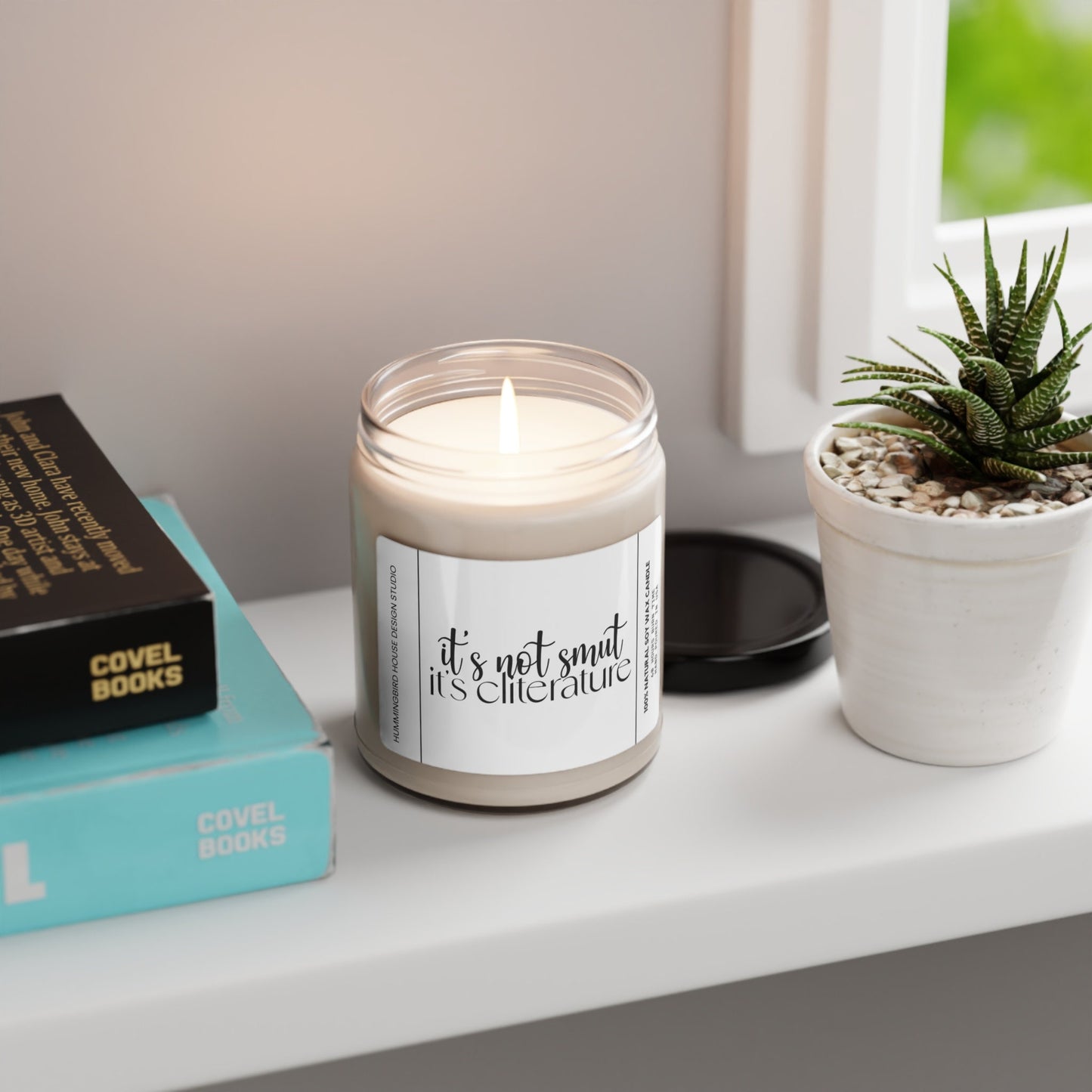 it's not smut its cliterature book Inspired, funny candle, funny stickers, book lover gift, funny gift, smut lover gift, dark romance gift