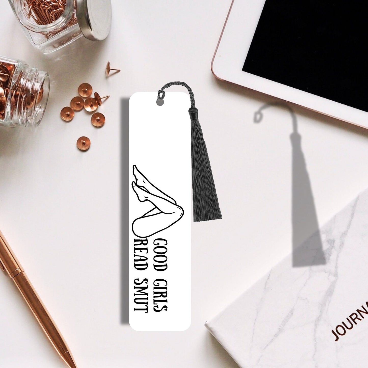 good girls read smut bookmark, dark romance, metal bookmark, reading, book lover gift, bookish, cute bookmarks
