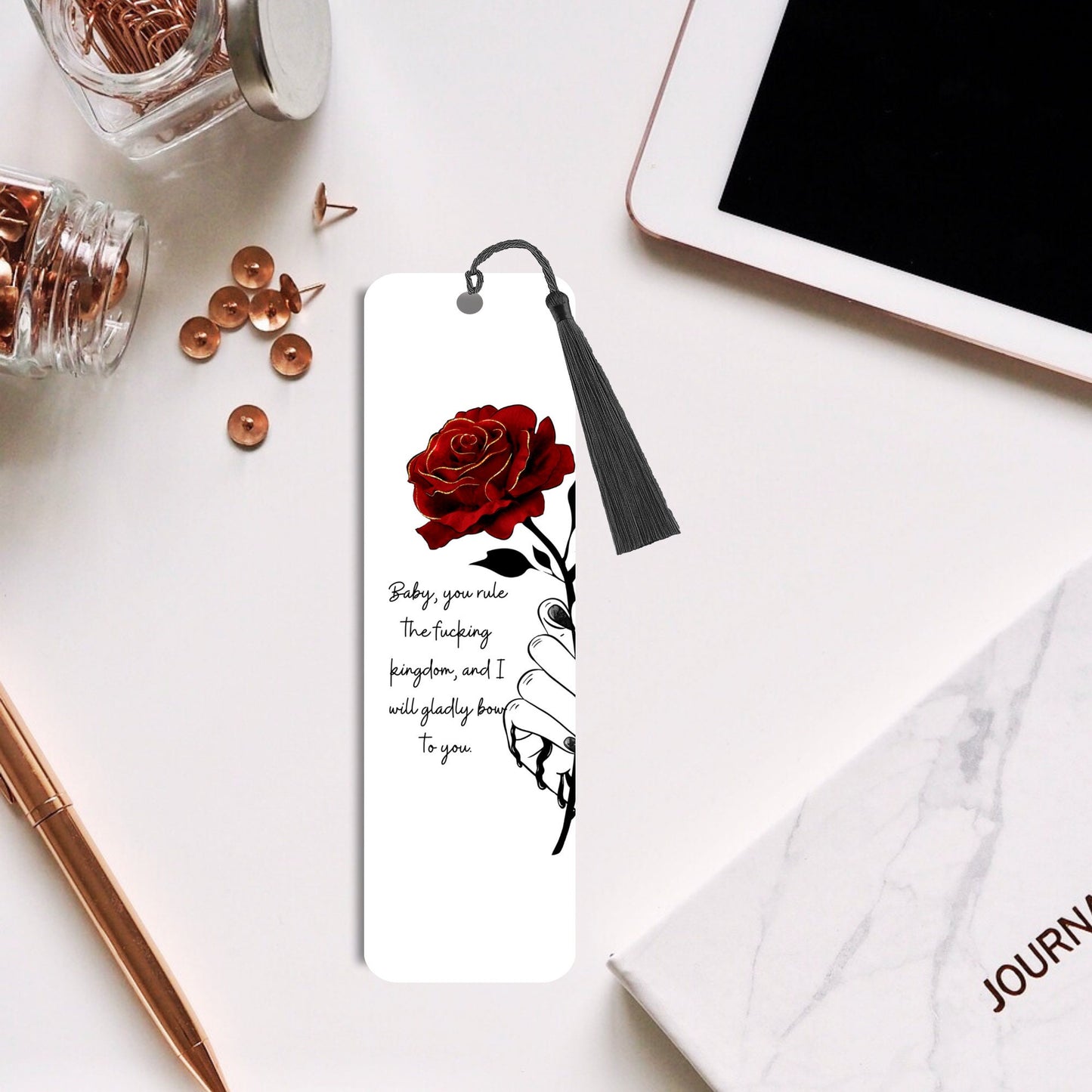 Haunting Adeline bookmark, smut, metal bookmark, reading, book lover gift, bookish, cute bookmarks