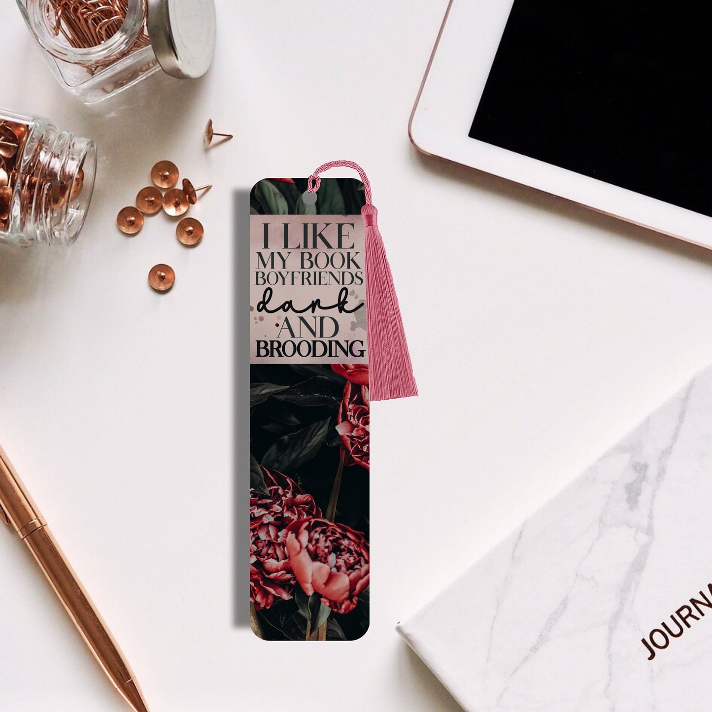 book boyfriends dark and brooding bookmark, smut, metal bookmark, reading, book lover gift, bookish, cute bookmarks