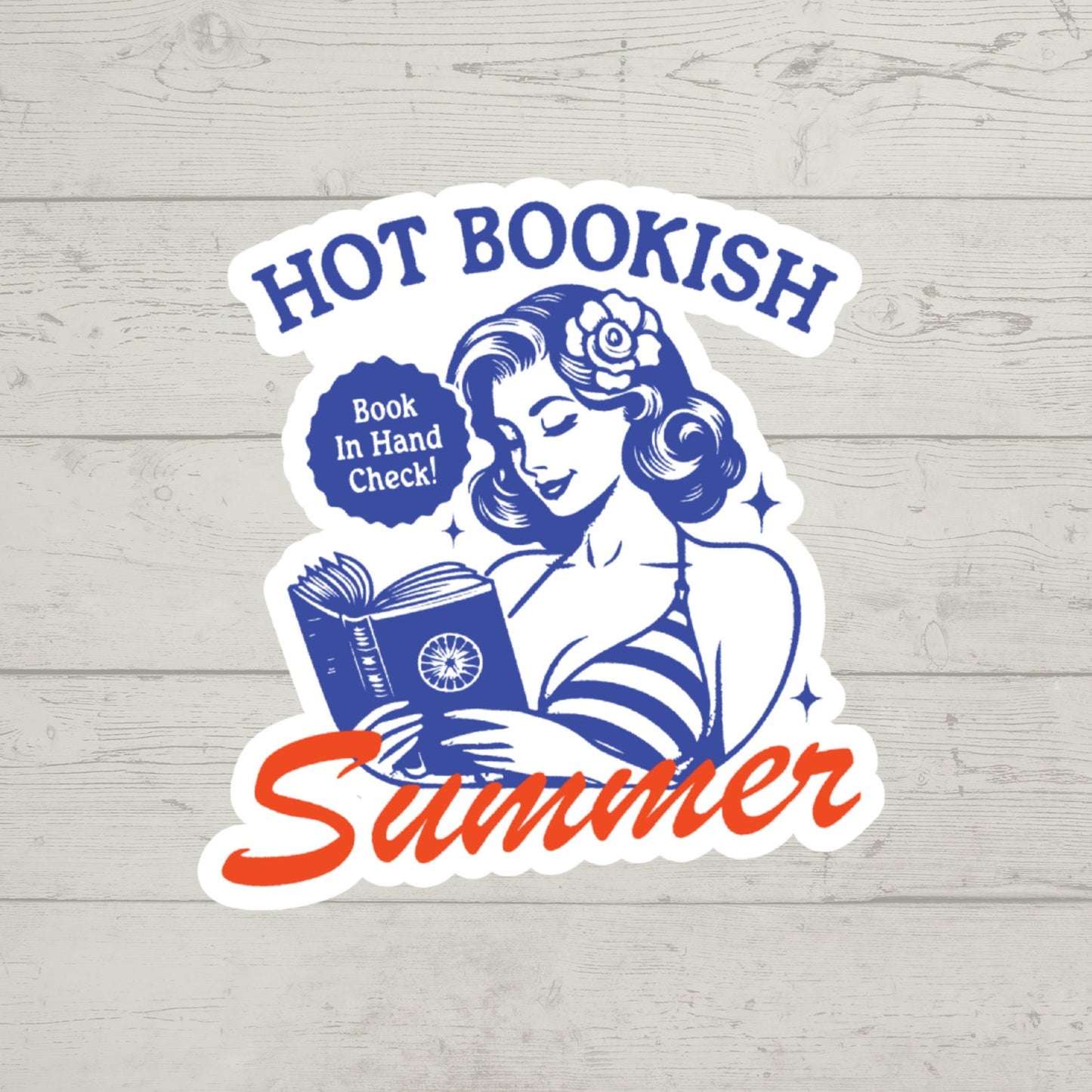 hot bookish summer book Inspired, laptop stickers, funny stickers, sarcastic sticker, funny gift, kindle sticker, funny smut