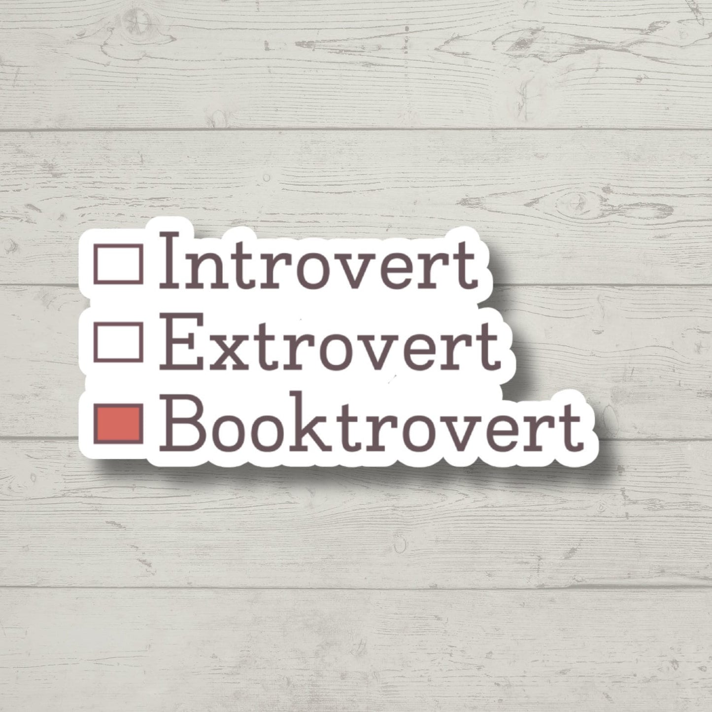 introvert booktrovert sticker, laptop stickers, funny stickers, sarcastic sticker, kindle sticker, smut stickers