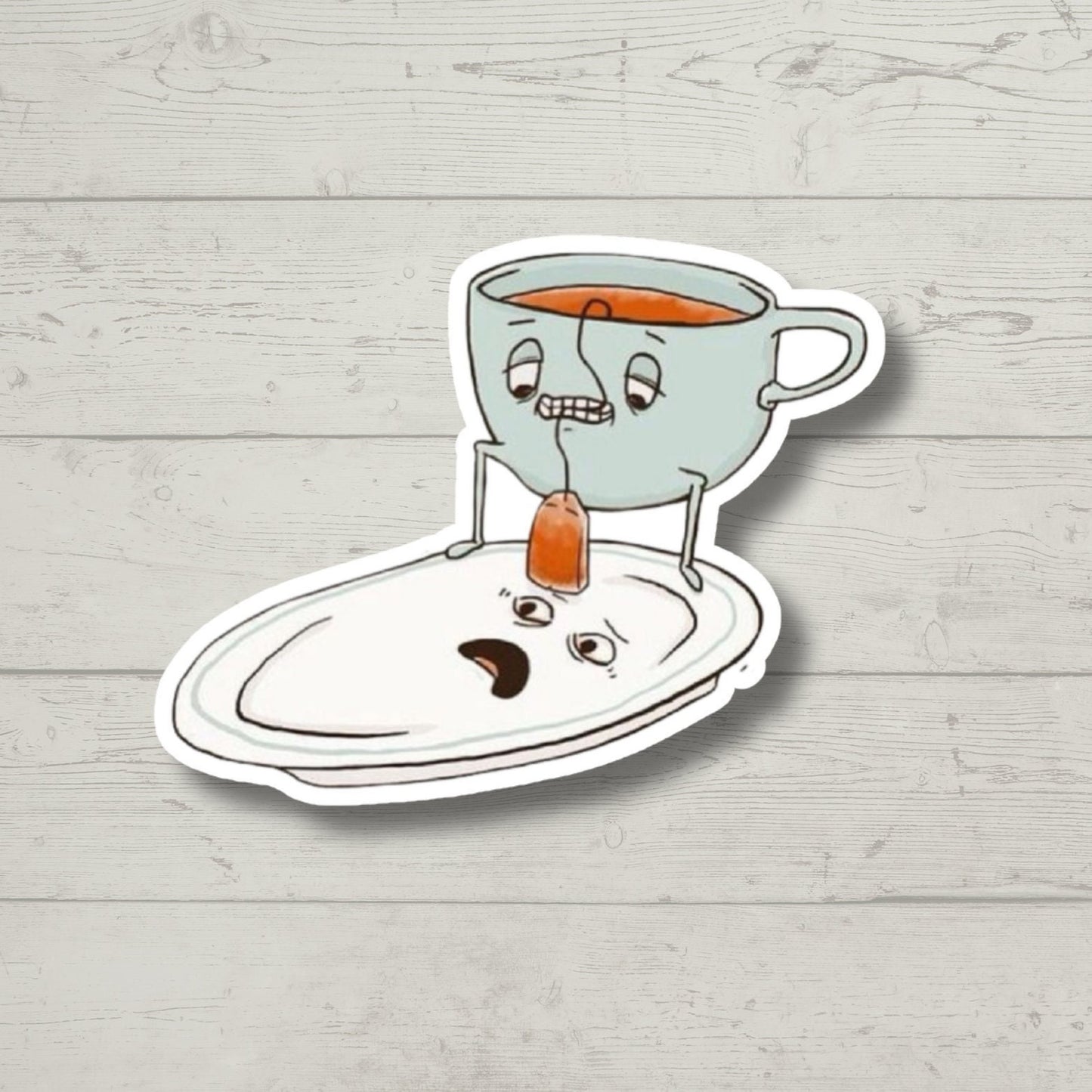 tea bagging, naughty, Sticker for Laptop, water bottle sticker, kindle stickers, sarcastic sticker, funny stickers
