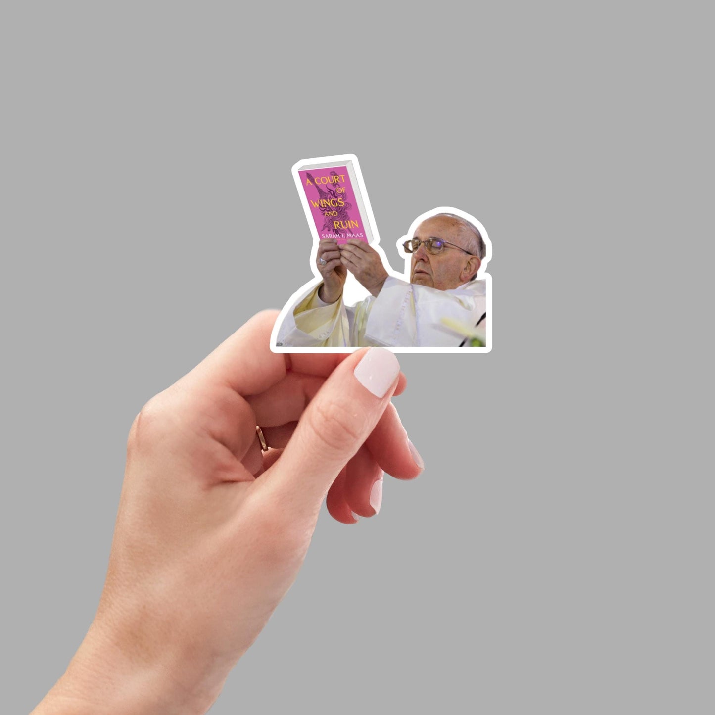 ACOWAR pope meme inspired smut, laptop stickers, funny stickers, sarcastic sticker, funny gift, kindle sticker, SJM stickers