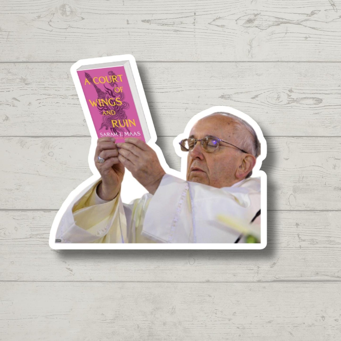 ACOWAR pope meme inspired smut, laptop stickers, funny stickers, sarcastic sticker, funny gift, kindle sticker, SJM stickers