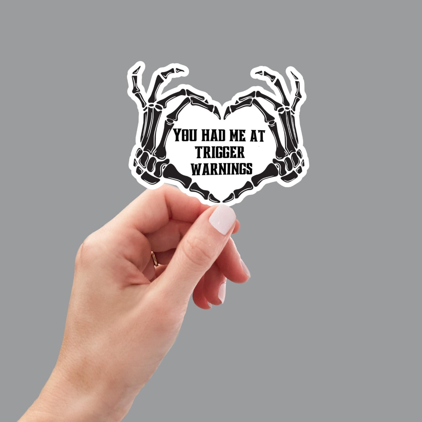 You Had Me At Trigger Warnings, Bookish Sticker, Waterproof Sticker, Book Club Vinyl Sticker, Dark Romance Reader, Smut Stickers for Kindle
