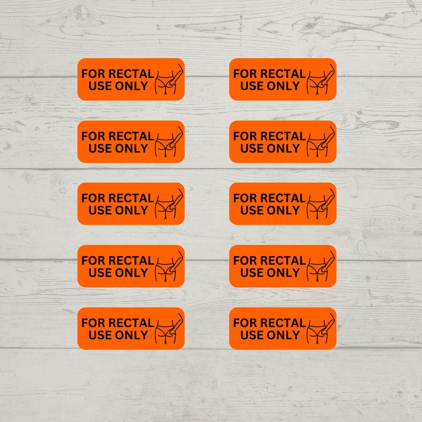 For Rectal Use Only Vinyl Decal for Laptop, Water Bottle, Kindle, Sarcastic Humor Gift, Prank Gift