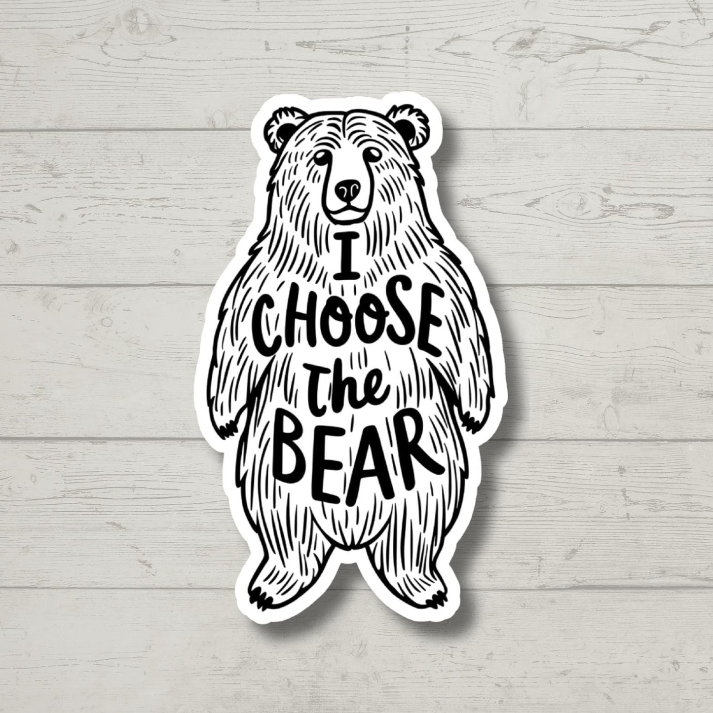 I Choose the Bear Pro-Choice Feminist Sticker | Abortion Rights, Women's Rights Decal, Empowerment Gift