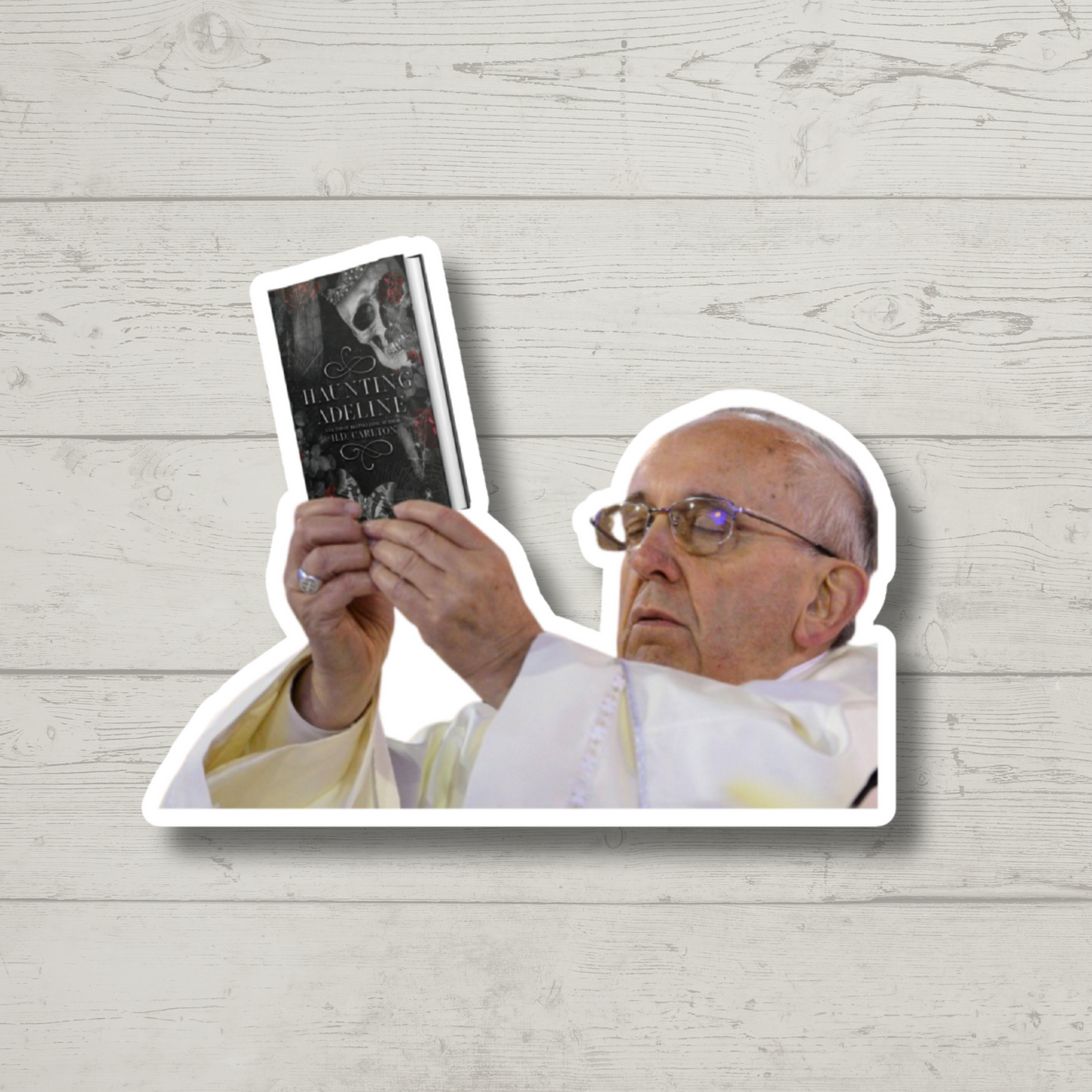 Haunting Adeline pope meme inspired smut, laptop stickers, funny stickers, sarcastic sticker, funny gift, kindle sticker, smut stickers