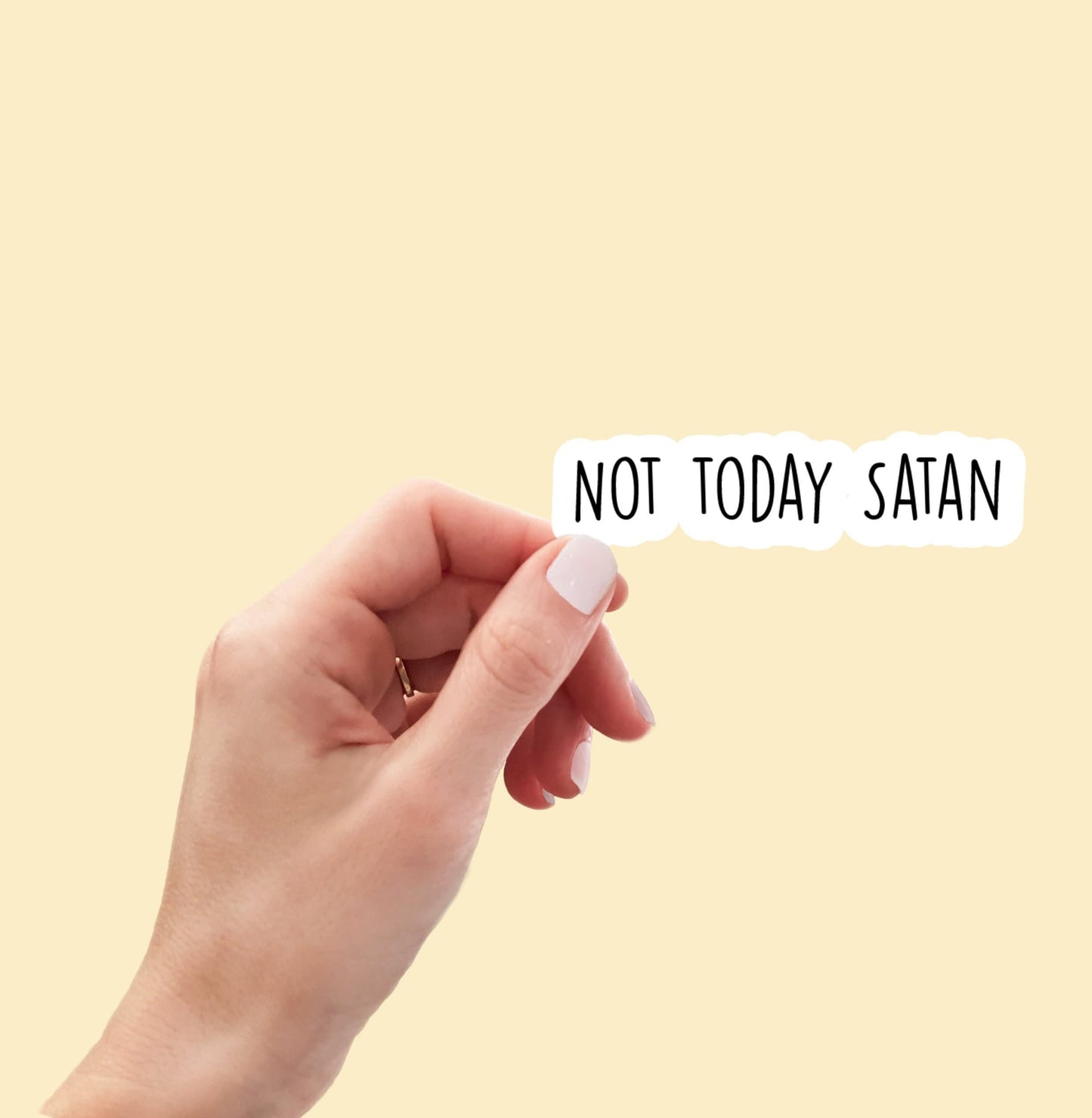Not Today Satan sticker, laptop sticker, water bottle sticker, planner sticker, funny sticker, decal