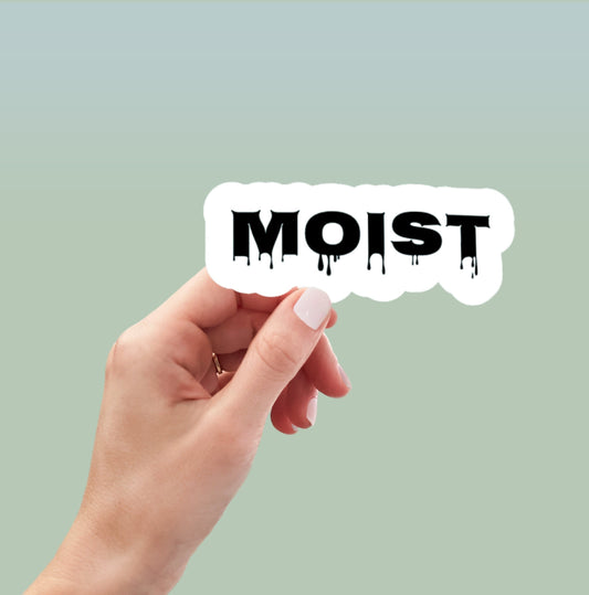 Moist laptop stickers, funny stickers, sarcasm laptop decals, tumbler sticker, water bottle sticker, decals, planner stickers