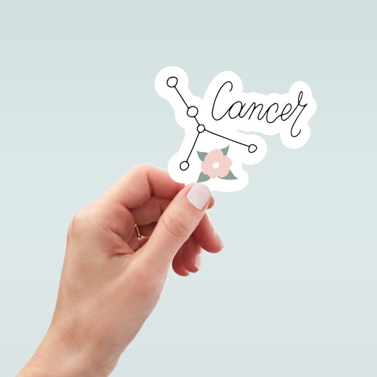 Celestial Cancer sticker, Cancer zodiac, astrology sticker, zodiac sticker, star signs, laptop stickers, funny stickers,water bottle sticker