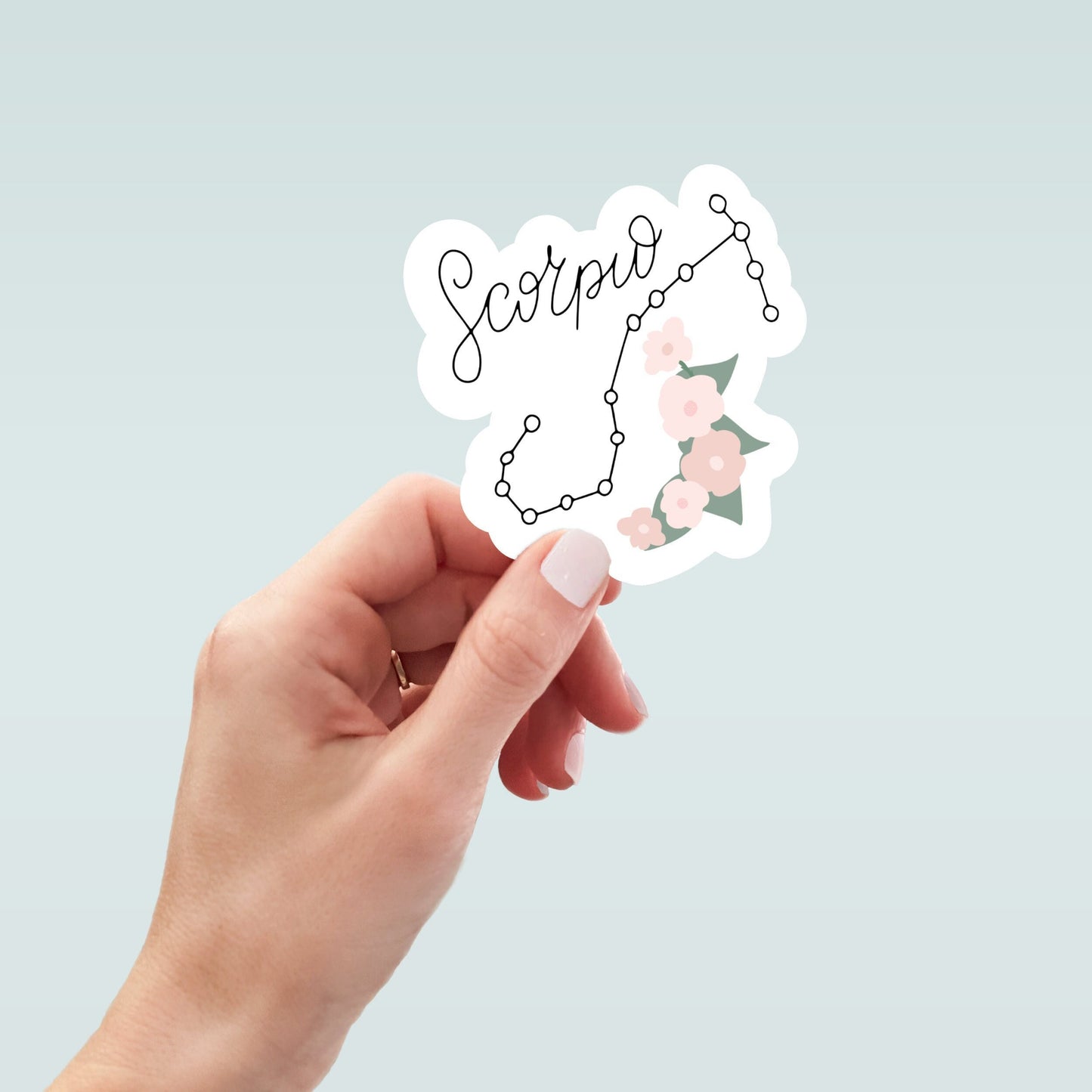 Celestial Scorpio sticker, Scorpio zodiac, astrology sticker, zodiac sticker, laptop stickers, funny stickers, water bottle sticker