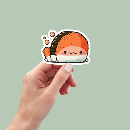 Kawaii Sushi Sticker, Food Stickers, Water Bottle Sticker, Planner Stickers, Cute Stickers, Laptop Sticker, Funny Stickers, Book Stickers