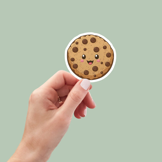 Kawaii Cookie Sticker, Food Stickers, Water Bottle Sticker, Planner Stickers, Cute Stickers, Laptop Sticker, Funny Stickers, Book Stickers