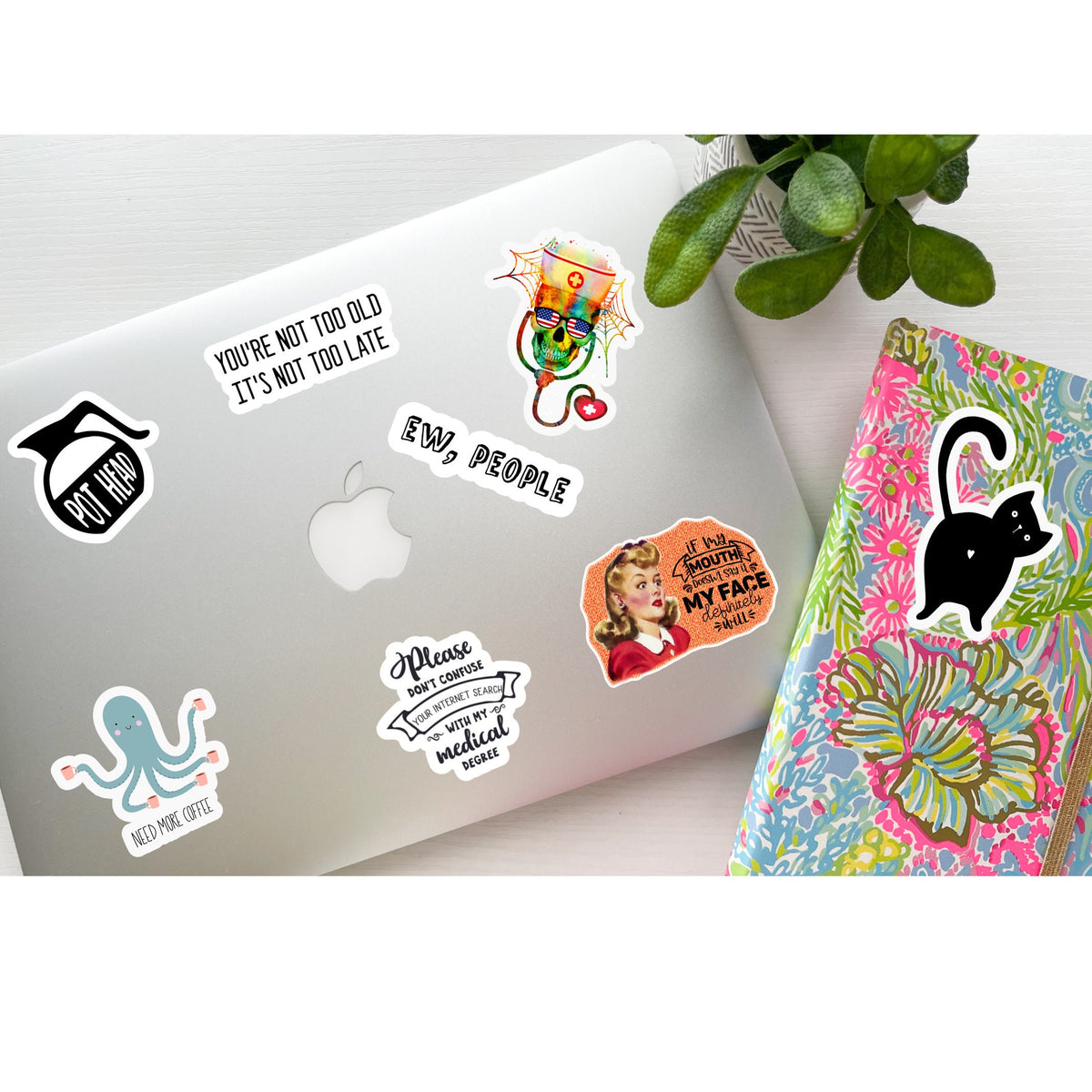 Love Mahjong Sticker, Mahjong Player Gift, Cute Game Night Decal, Waterproof Vinyl Sticker for Kindle & Journal