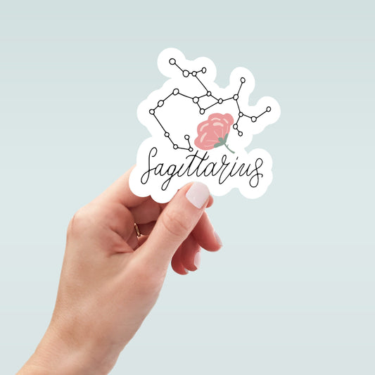 Celestial Sagittarius sticker, Sagittarius zodiac, astrology sticker, zodiac sticker, laptop stickers, funny stickers, water bottle sticker