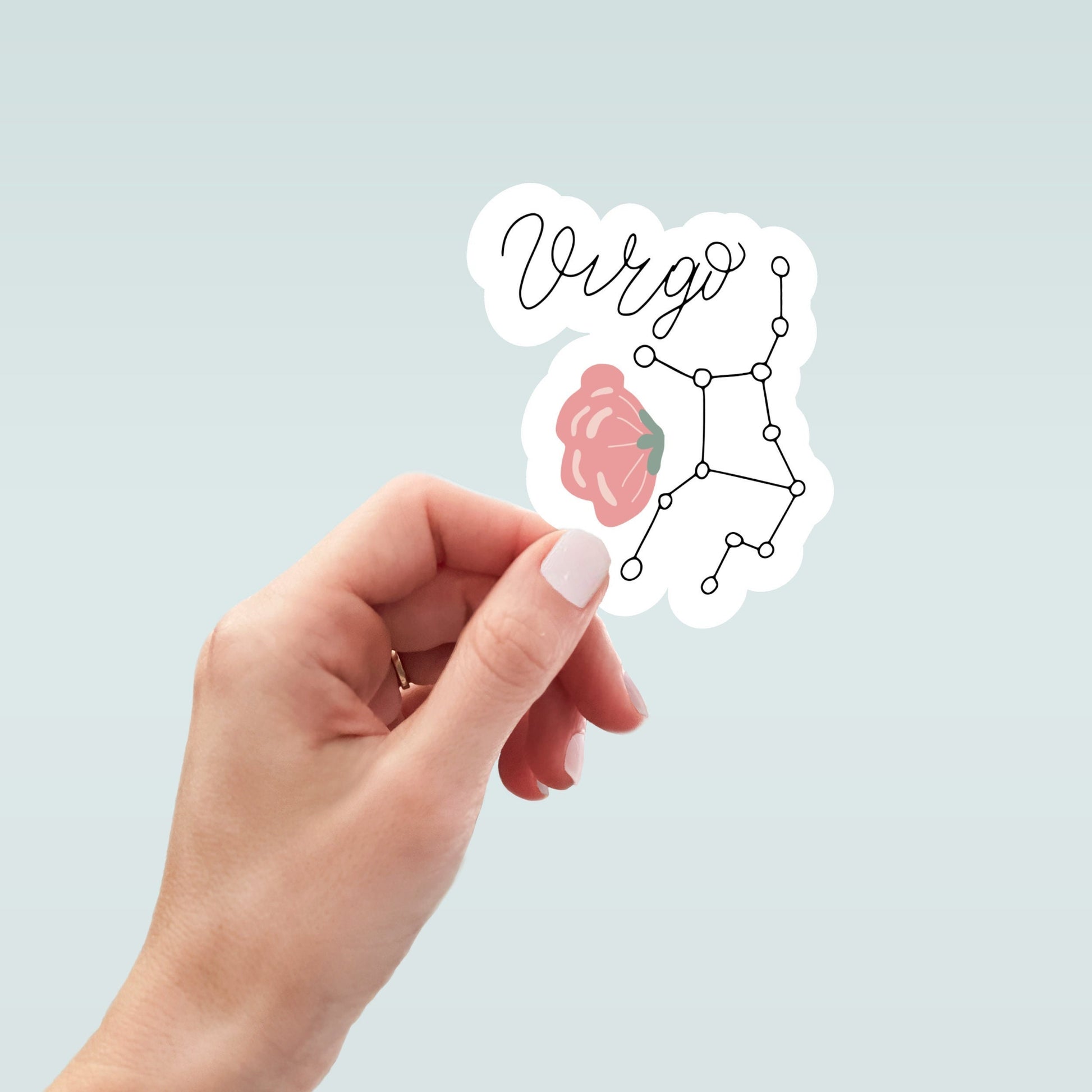 Celestial Virgo sticker, Virgo zodiac, astrology sticker, zodiac sticker, laptop stickers, funny stickers, water bottle sticker