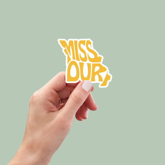 Missouri State Sticker, Missouri Decal, State Laptop Stickers, Waterproof Stickers, Aesthetic State Stickers, Computer Stickers