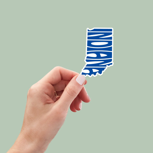 Indiana State Sticker, Indiana Decal, State Laptop Stickers, Waterproof Stickers, Aesthetic State Stickers, Computer Stickers