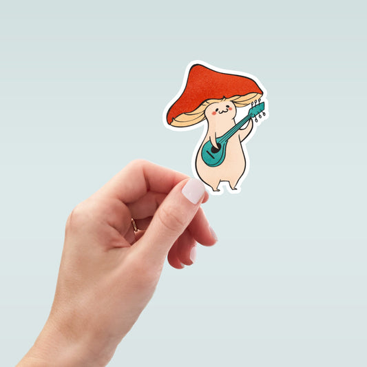 Mushroom sticker, Funny Mushroom Sticker, laptop decals, tumbler stickers, water bottle sticker, funny stickers