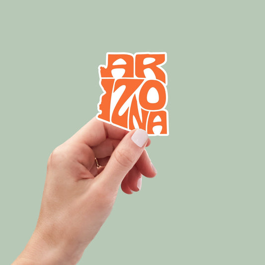 Arizona State Sticker, Arizona Decal, State Laptop Stickers, Waterproof Stickers, Aesthetic State Stickers, Computer Stickers