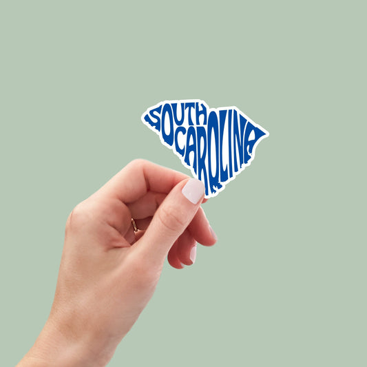 South Carolina State Sticker, South Carolina Decal, State Laptop Stickers, Waterproof Stickers, Aesthetic State Stickers, Computer Stickers