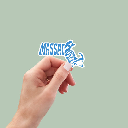 Massachusetts State Sticker, Massachusetts Decal, State Laptop Stickers, Waterproof Stickers, Aesthetic State Stickers, Computer Stickers